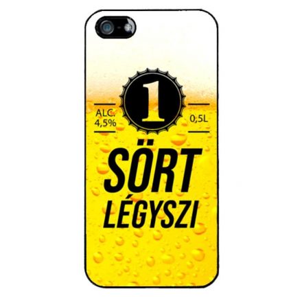 1 Sört Légyszi fesztival iPhone 5s fekete tok