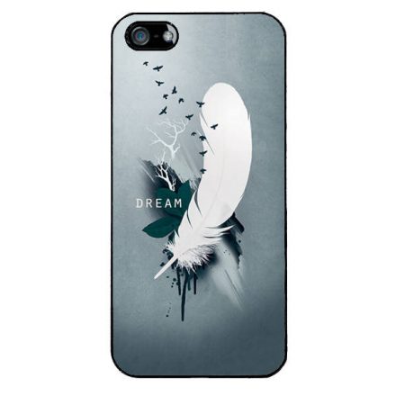 Dream - Álom - Feather, Tollas ajándék nőknek valentin napra iPhone 5s fekete tok