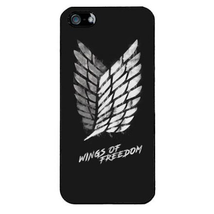 Wings of freedom Attack on titan aot iPhone 5s fekete tok