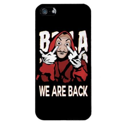 We are back - A Nagy Pénzrablás - la casa de papel iPhone 5s fekete tok