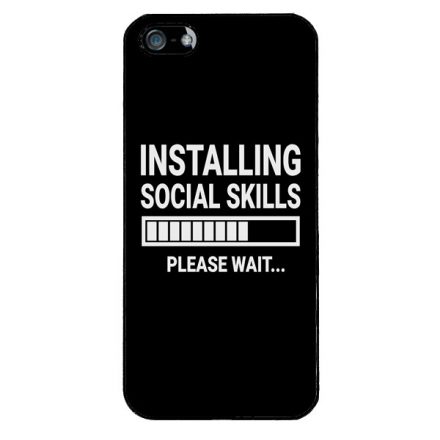 Installing social skills Antisocial Antiszocialis Meno Trendi iPhone 5/5s/Se (2016) tok