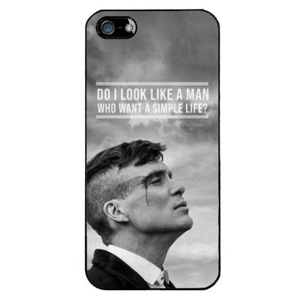 Tommy Shelby simple life idezet peaky blinders iPhone 5/5s/Se (2016) tok