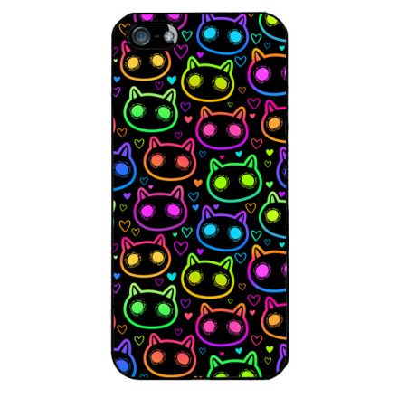 Halloween Macskak - Colored iPhone 5/5s/SE (2016) tok