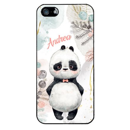 Édes kis Panda - Téli mintás iPhone 5/5s/SE (2016) tok