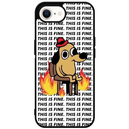 This is fine DOG kutyas meme iPhone SE 4 tok