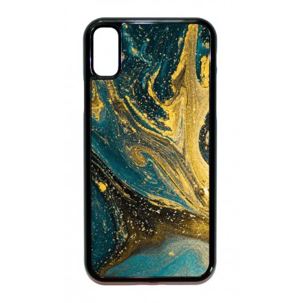 Golden Blue marvanyos marvany mintas iPhone X/Xs tok