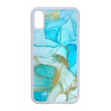 Ocean Blue Gold marvanyos marvany mintas iPhone X/Xs tok