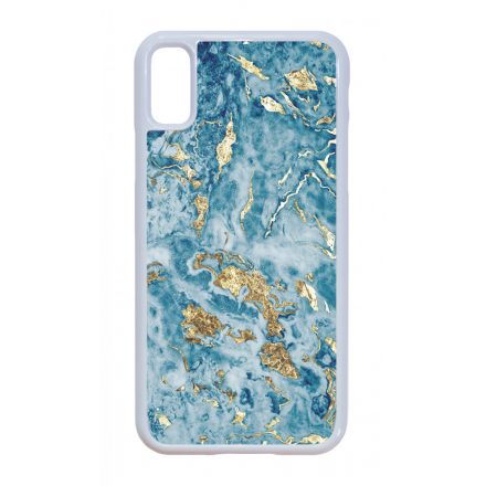 Blue Gold marvanyos marvany mintas iPhone X/Xs tok