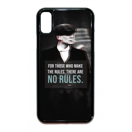 Tommy Shelby No rules idezet peaky blinders iPhone X/Xs tok