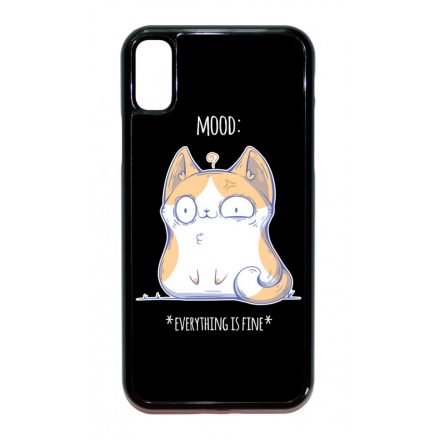 Cat Mood cicas macskas this is fine iPhone X/Xs tok