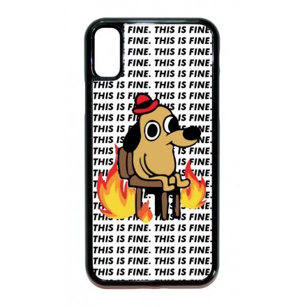 This is fine DOG kutyas meme iPhone X/Xs tok