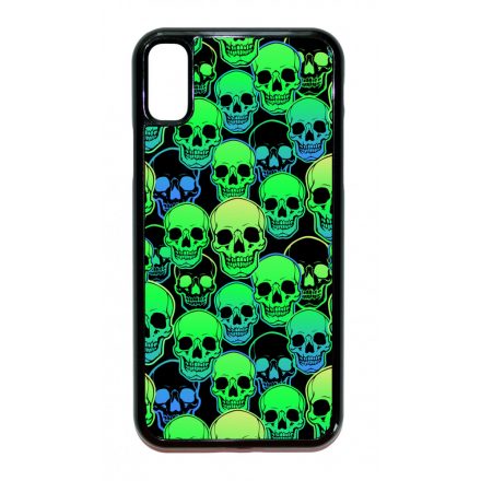 Green Skulls - Halloween iPhone X/Xs tok