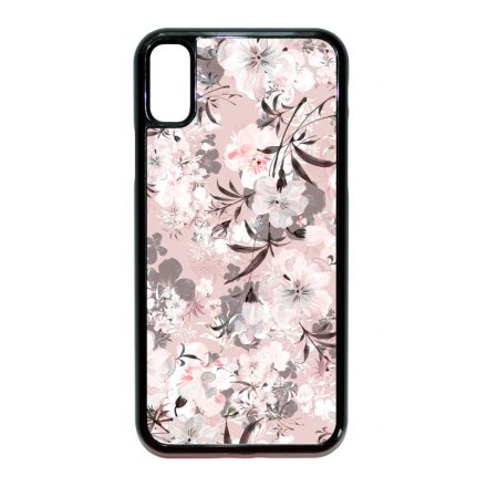 Puderpink tavaszi viragos iPhone X/Xs tok