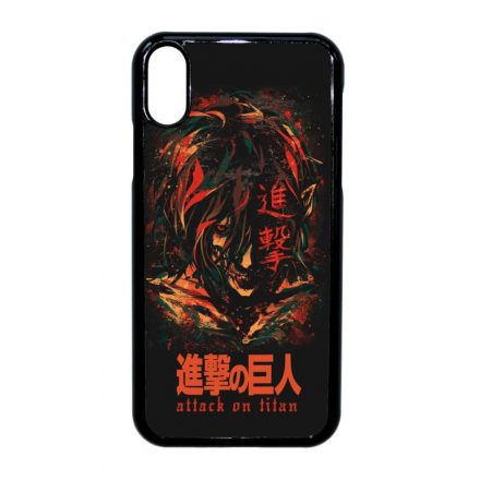 Attack on Titan AOT Eren iPhone Xr fekete tok