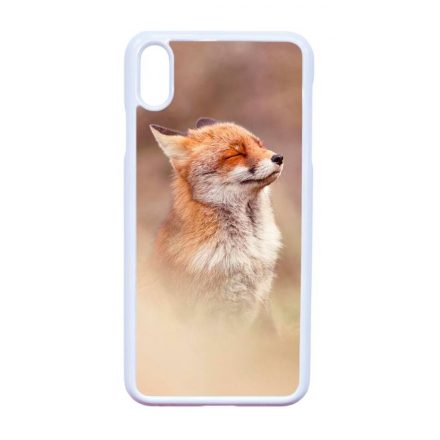 róka rókás fox iPhone Xs Max fehér tok