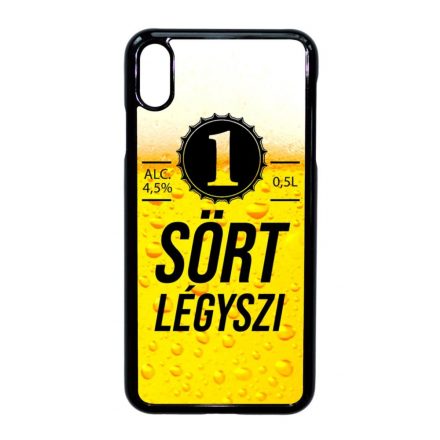 1 Sört Légyszi fesztival iPhone Xs Max fekete tok