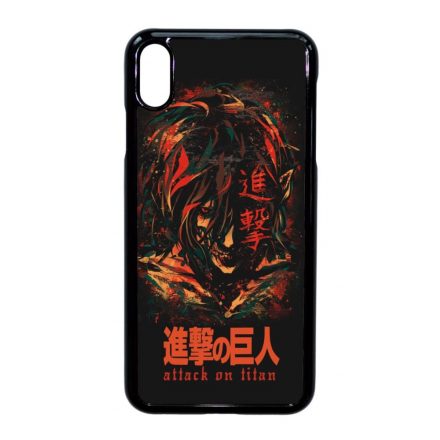 Attack on Titan AOT Eren iPhone Xs Max fekete tok