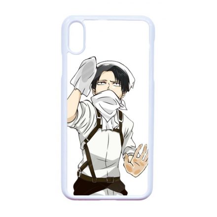 Levi Ackerman - Attack on Titan iPhone Xs Max fehér tok