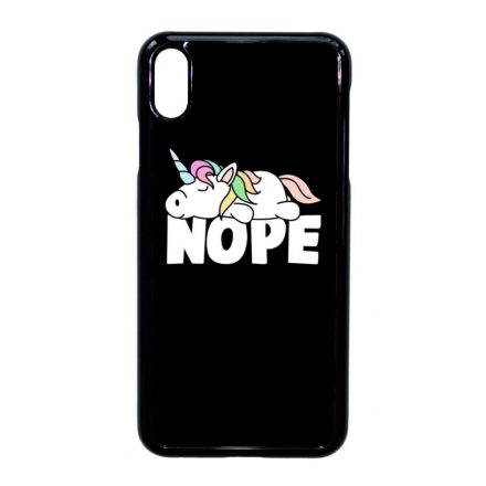 NOPE unikornis unicorn egyszarvú iPhone Xs Max fekete tok