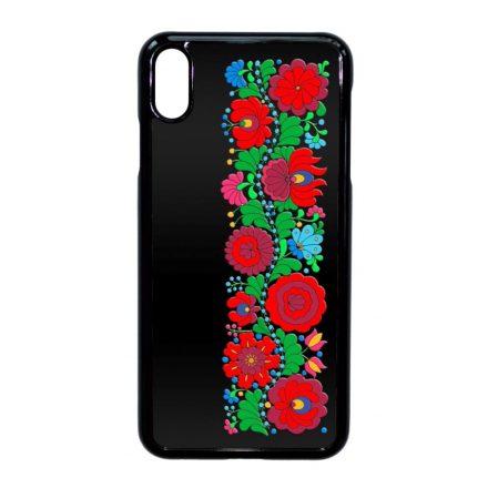 Matyó Classic magyar mintás hungarian folk iPhone Xs Max fekete tok