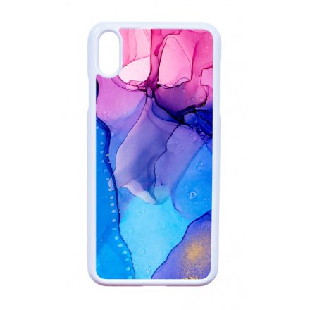 Blue Pink Gradient Ink kek rozsaszin marvanyos iPhone Xs Max tok