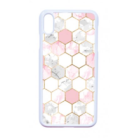 Geometric Rose Gold marvanyos marvany mintas iPhone Xs Max tok