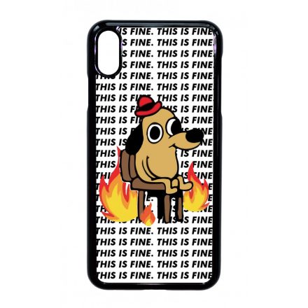 This is fine DOG kutyas meme iPhone Xs Max tok