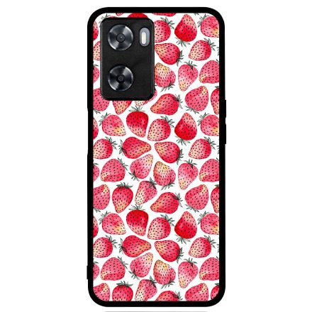 Strawberry BOOM - Eper mintás Oppo A57s tok