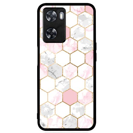 Geometric Rose Gold marvanyos marvany mintas Oppo A57s tok