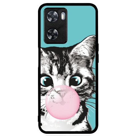 Bubble Cat - cica mintás Oppo A57s tok