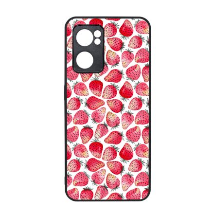 Strawberry BOOM - Eper mintás Oppo Reno 7 5G tok