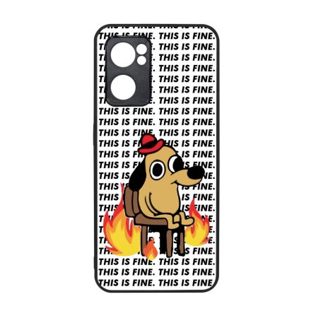 This is fine DOG kutyas meme Oppo Reno 7 5G tok