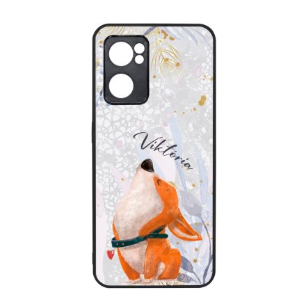 Cuki corgi kutyus - Téli mintás Oppo Reno 7 5G tok