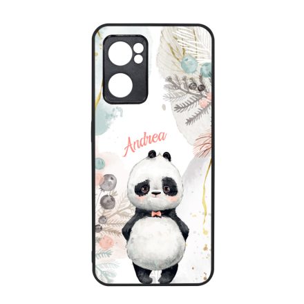 Édes kis Panda - Téli mintás Oppo Reno 7 5G tok