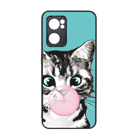 Bubble Cat - cica mintás Oppo Reno 7 5G tok