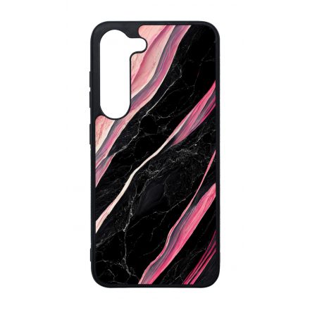 Luxury fekete-pink márvány mintás Samsung Galaxy tok