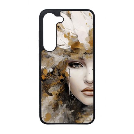 Szépséges aranyló nő Art Samsung Galaxy tok