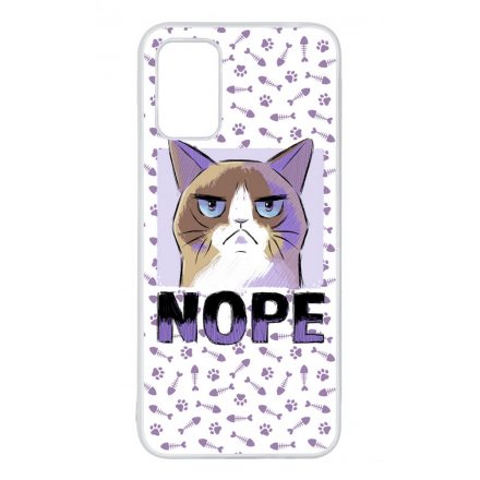 NOPE Cat Antisocial Antiszocialis Meno Trendi Samsung Galaxy A02s tok