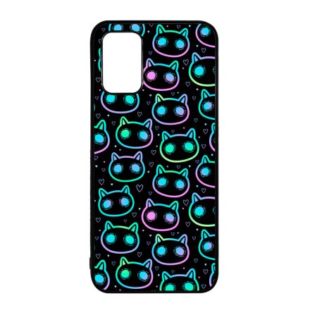 Halloween Macskak - Blue Samsung Galaxy A02s tok