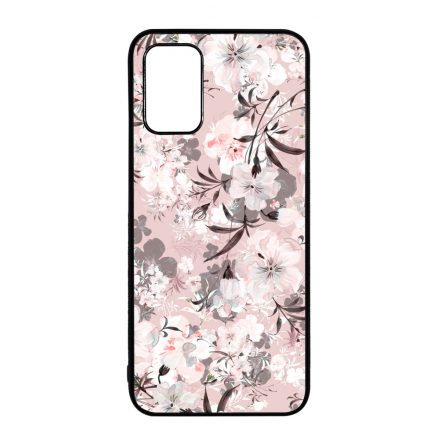 Puderpink tavaszi viragos Samsung Galaxy A02s tok