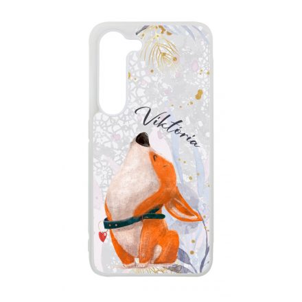 Cuki corgi kutyus - Téli mintás Samsung Galaxy A05s tok