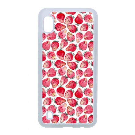 Strawberry BOOM - Eper mintás Samsung Galaxy A10 tok