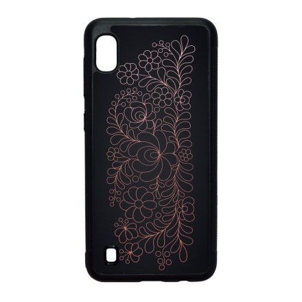 Elegáns Matyó - Rosegold magyar mintás hungarian folk Samsung Galaxy A10 tok