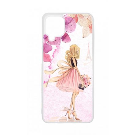 virágos fashion menyasszony párizs paris eiffel torony tavaszi Samsung Galaxy A12 tok