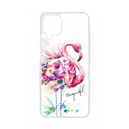 Álomszép Flamingo tropical summer nyári Samsung Galaxy A12 tok