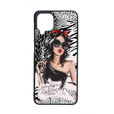 Fashion Show Girl Wild Beauty Animal Fashion Csajos Allat mintas Samsung Galaxy A12 tok