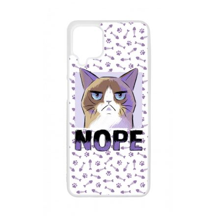 NOPE Cat Antisocial Antiszocialis Meno Trendi Samsung Galaxy A12 tok