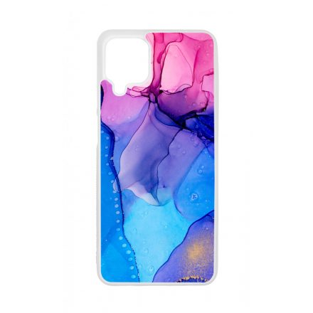 Blue Pink Gradient Ink kek rozsaszin marvanyos Samsung Galaxy A12 tok