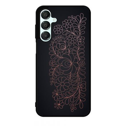 Elegáns Matyó - Rosegold magyar mintás hungarian folk Samsung Galaxy A16 4G/5G tok