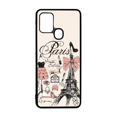 paris párizs eiffel torony tornyos Samsung Galaxy A21s fekete tok